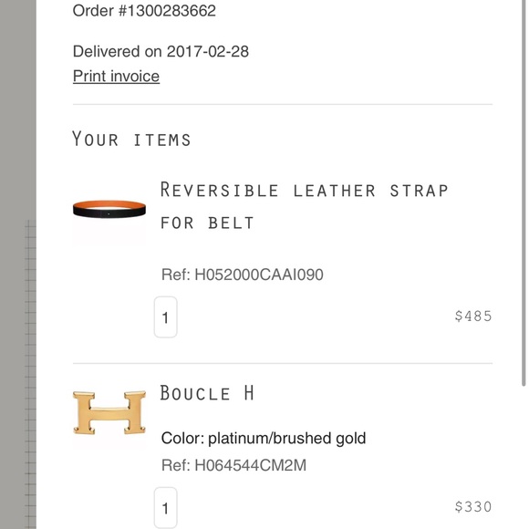 Hermes Constance Belt - Picture 3 of 7